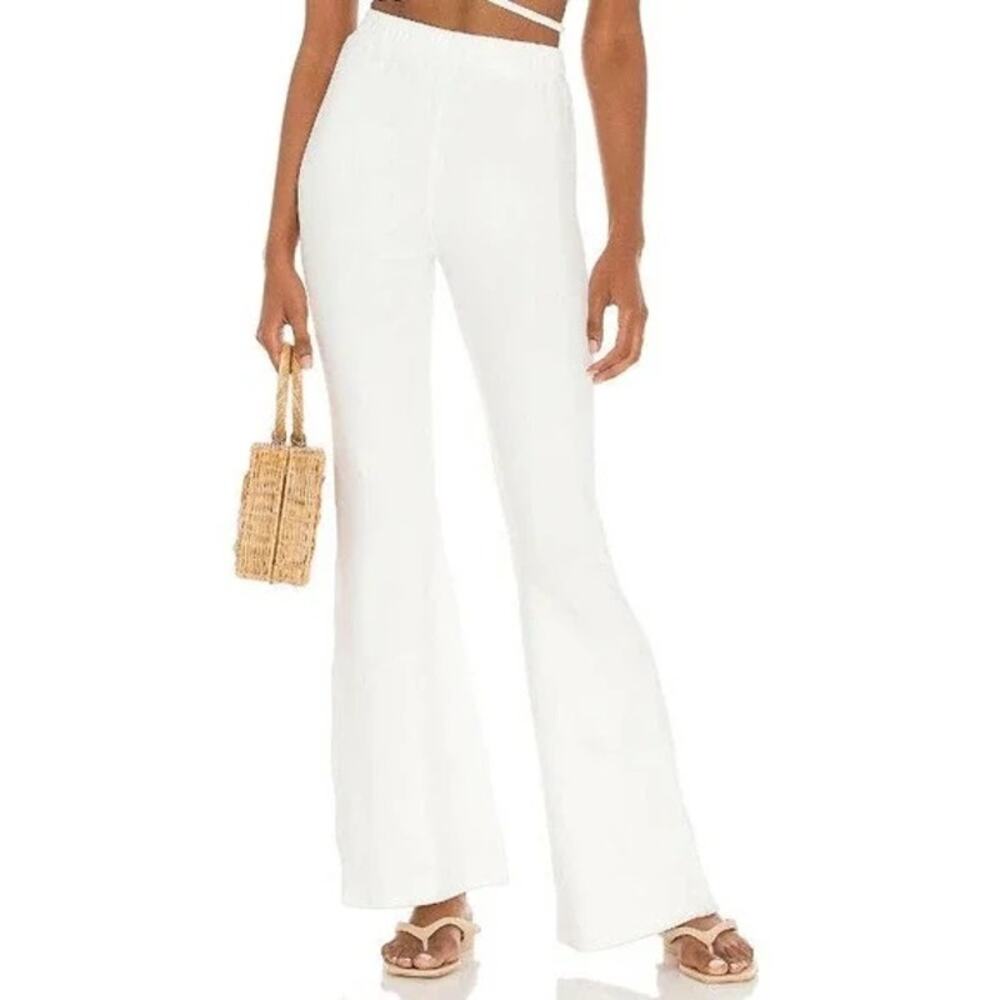 Frankies Bikinis Johnson Terry Pants White XS